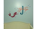 Personalised Mermaid Name Decal, Girl Name Decal, Nautical Nursery Decor Personalised Mermaid Name Decal, Girl Name Decal, Nautical Nursery Decor